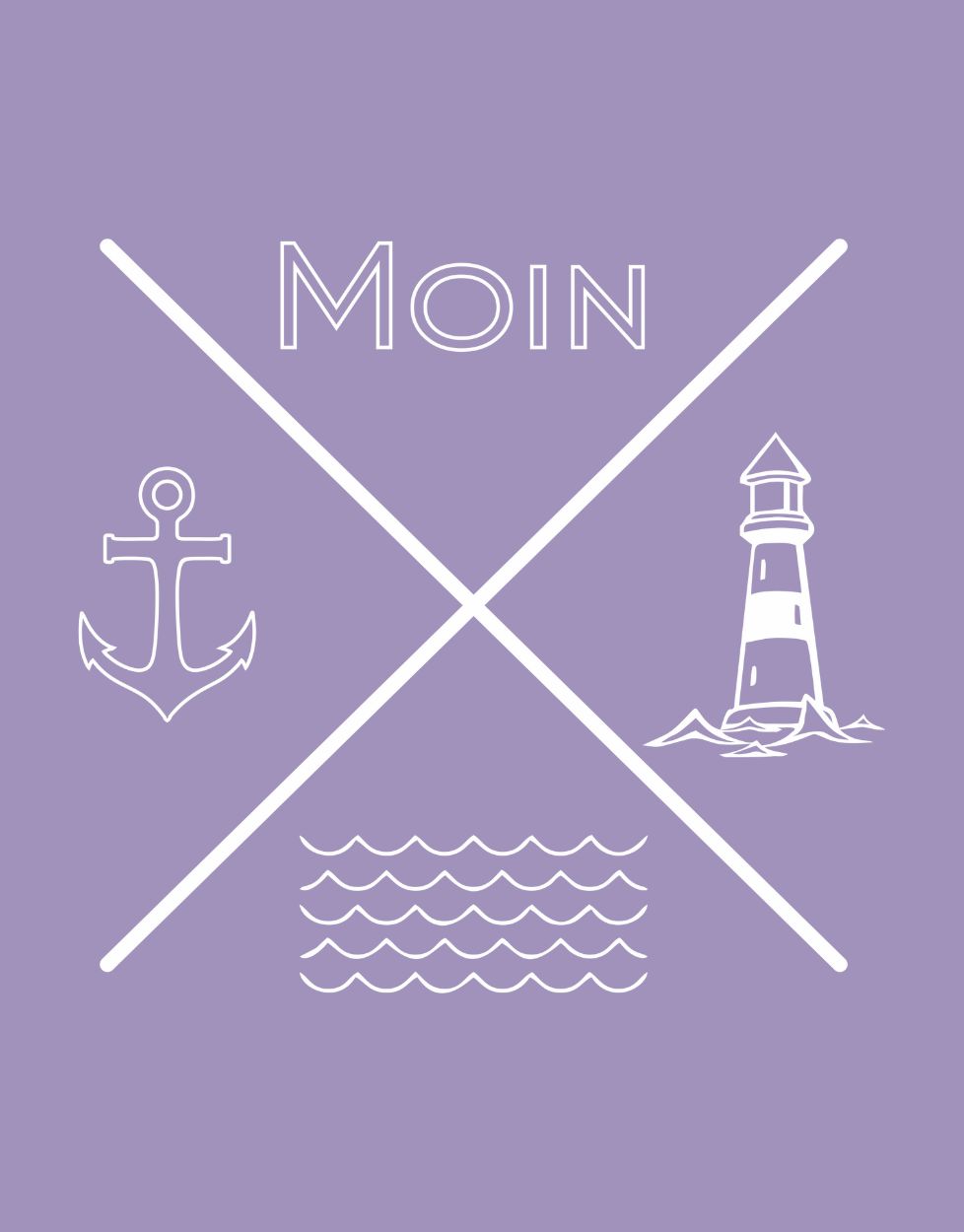 Moin Anker Welle Baby T-Shirt