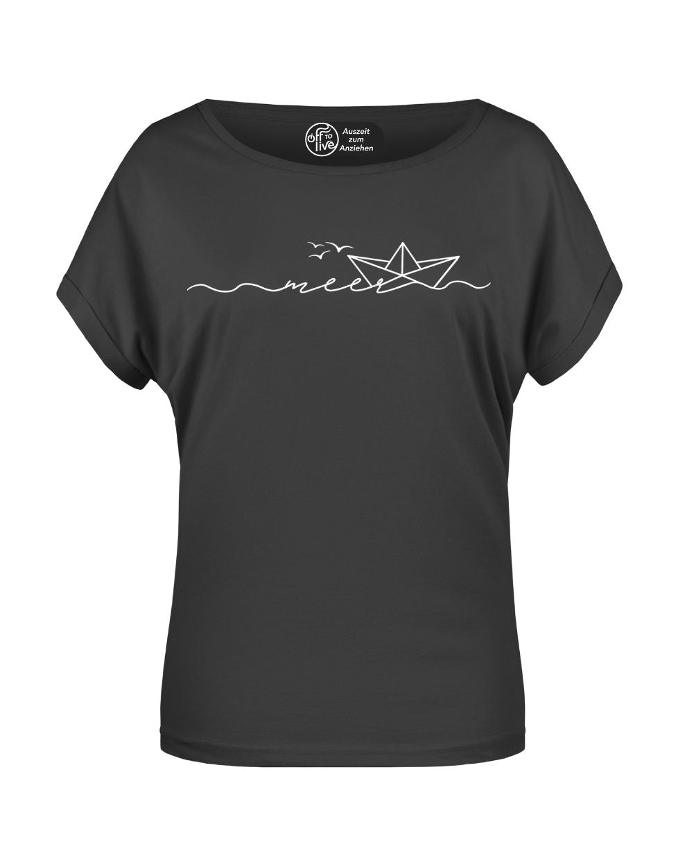 Meer Papierschiff Damen T-Shirt