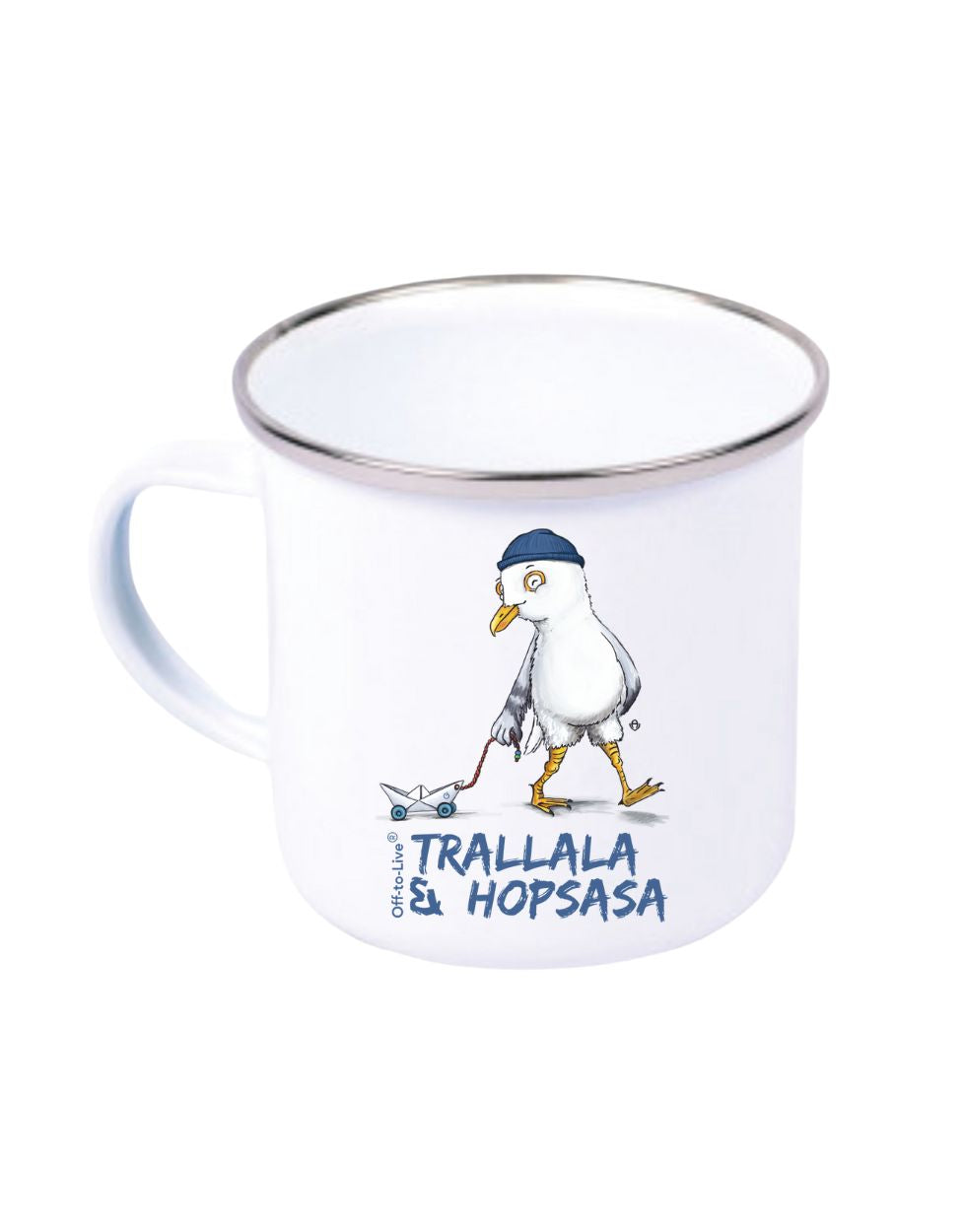 Trallala & Hopsasa Emaille Becher