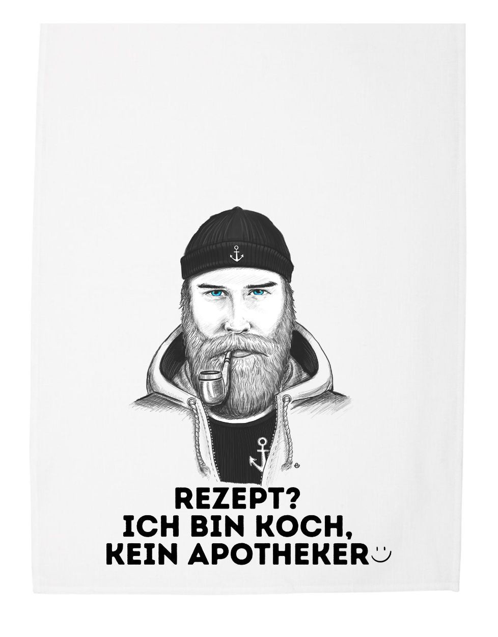 Geschirrhandtuch lustig Seemann Rezept? Koch