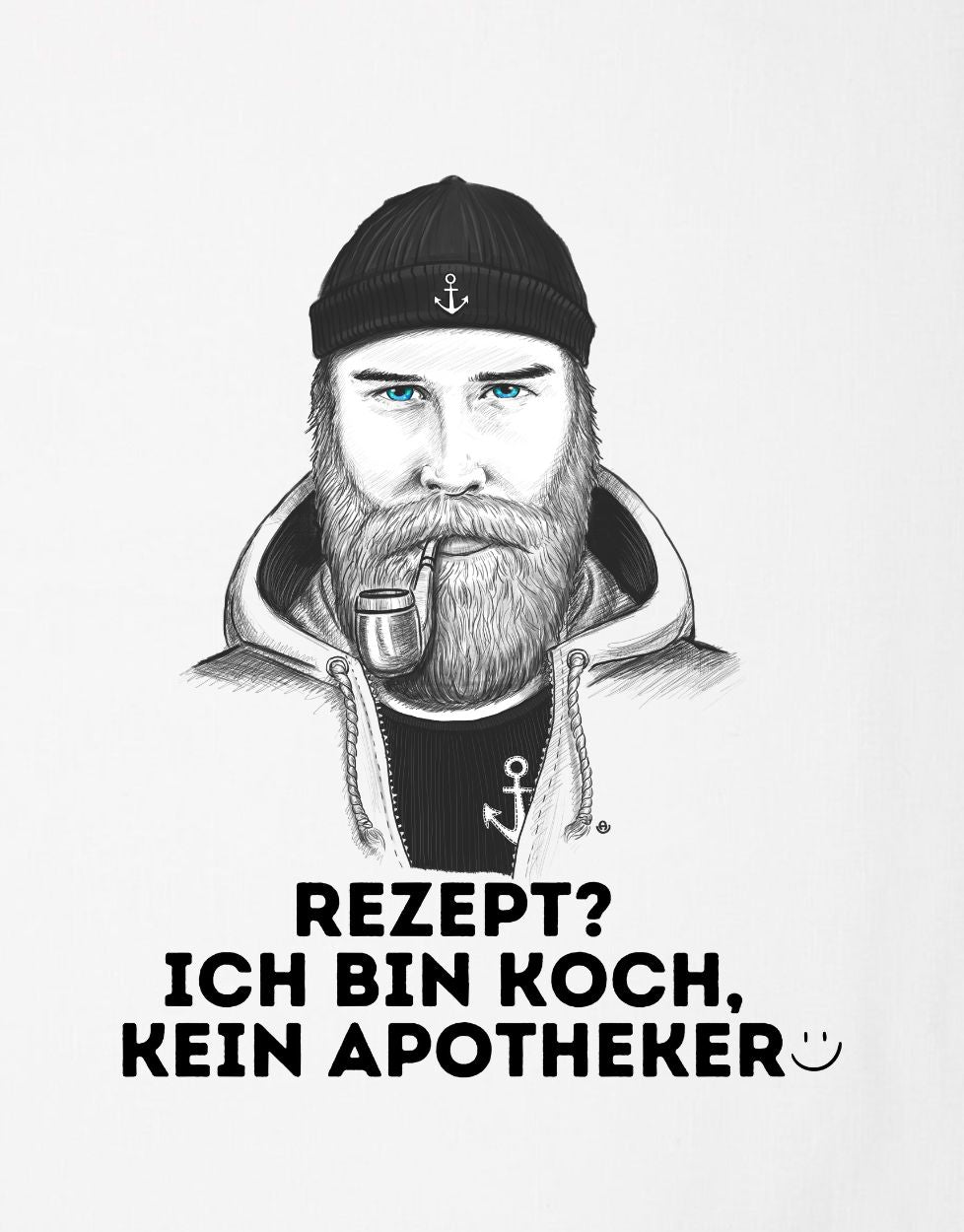 Geschirrhandtuch lustig Seemann Rezept? Koch