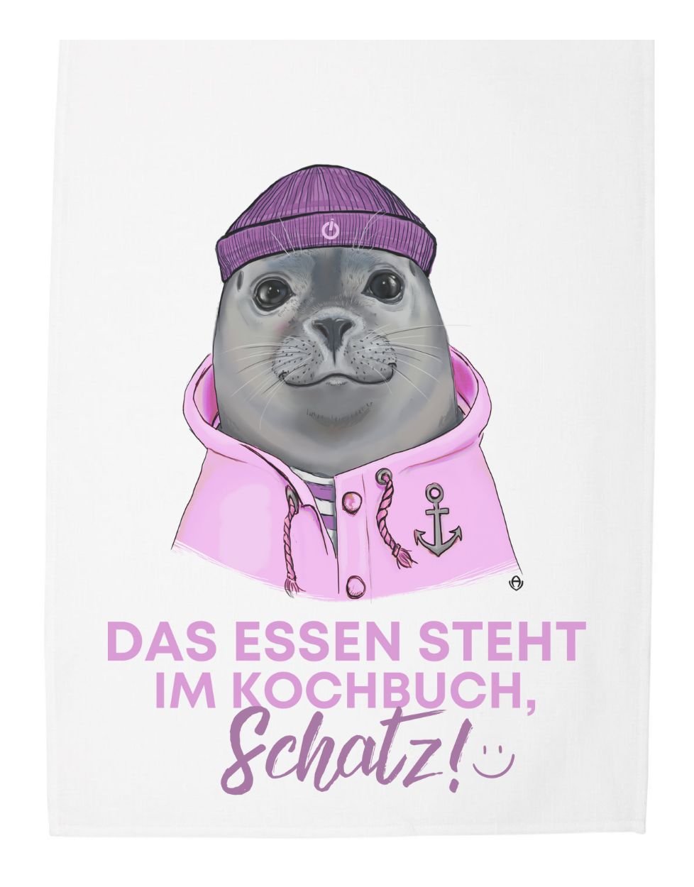 Geschirrtuchlustig Das Essen steht im Kochbuch