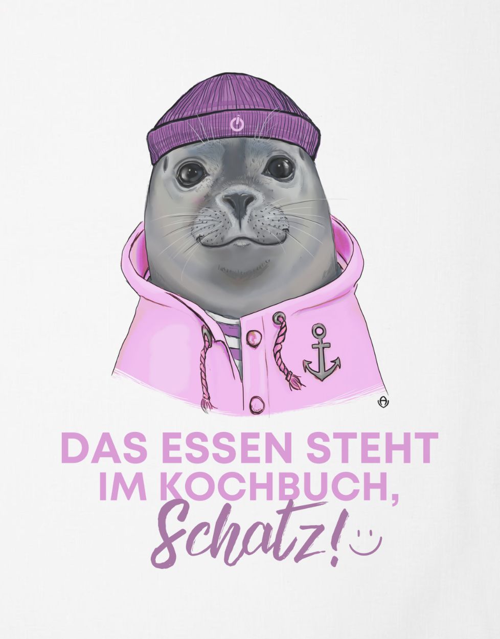 Geschirrtuchlustig Das Essen steht im Kochbuch