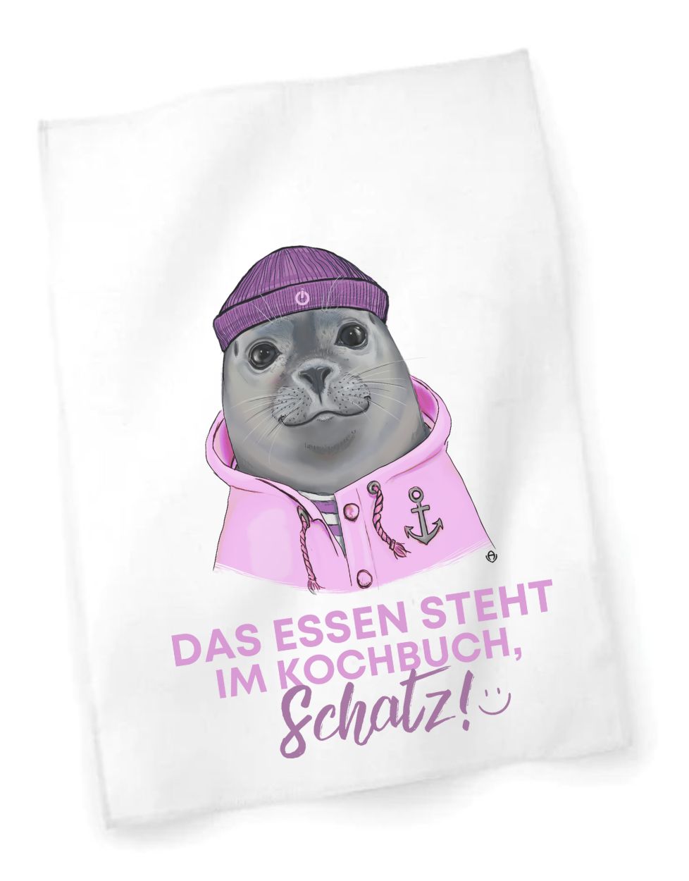 Geschirrtuchlustig Das Essen steht im Kochbuch