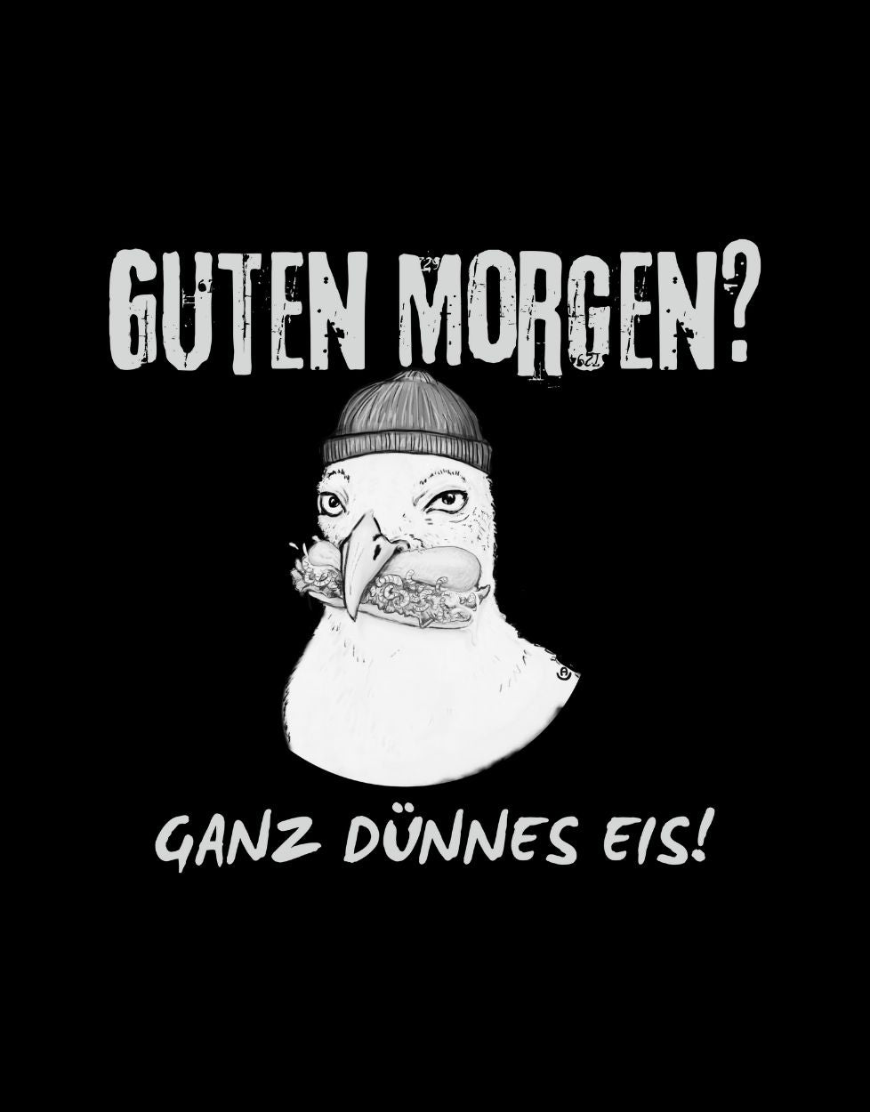 Guten Morgen ganz dünnes Eis! Hoodie
