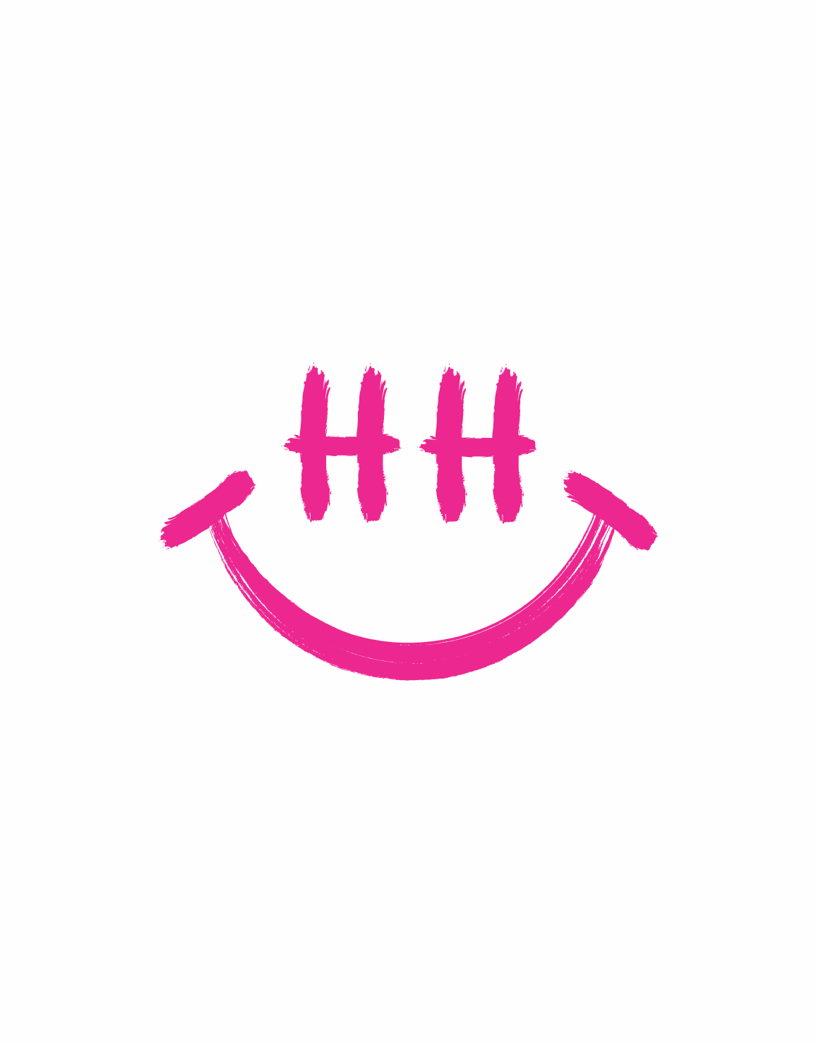 Hamburg Smiley Hoodie neon Pink