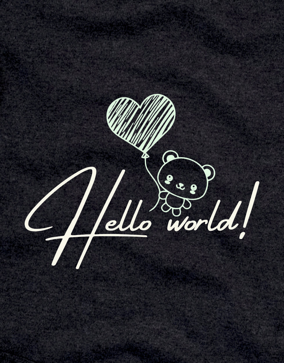 Hello World Baby Body aus Bio-Baumwolle