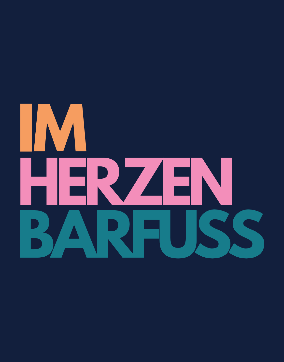 Im Herzen Barfuss Hoodie