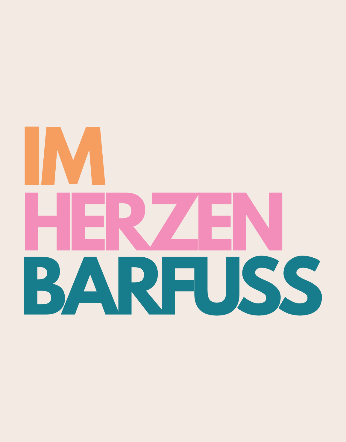 Im Herzen Barfuss Hoodie