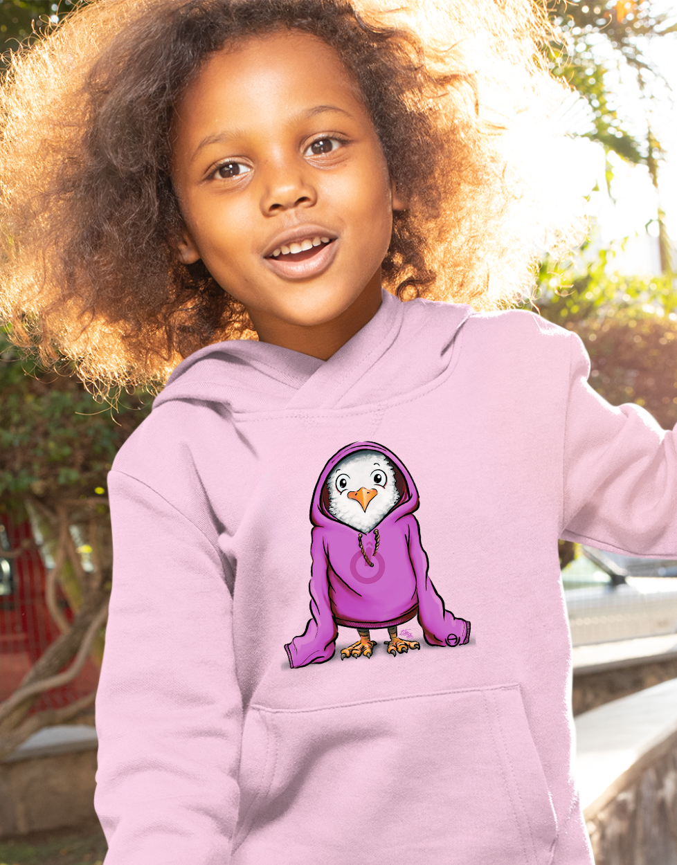 Kalle Oversize Kinder Hoodie Kapuzenpulli Druck pink