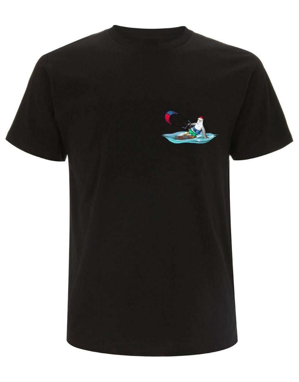 Kiter Kalle Herren T Shirt Druck klein