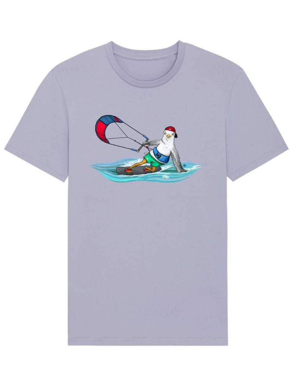 Kiter Kalle Herren T Shirt Druck groß