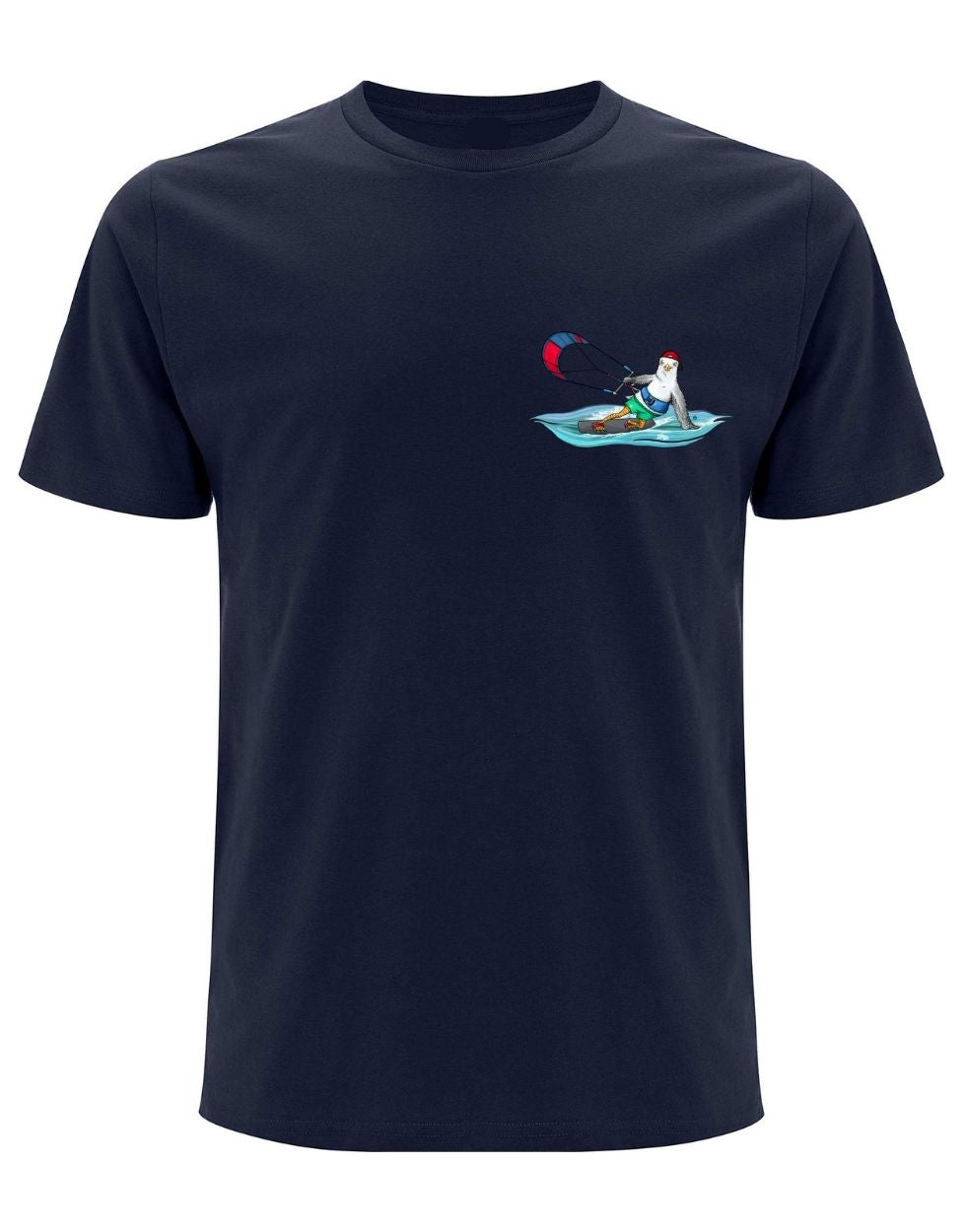 Kiter Kalle Herren T Shirt Druck klein