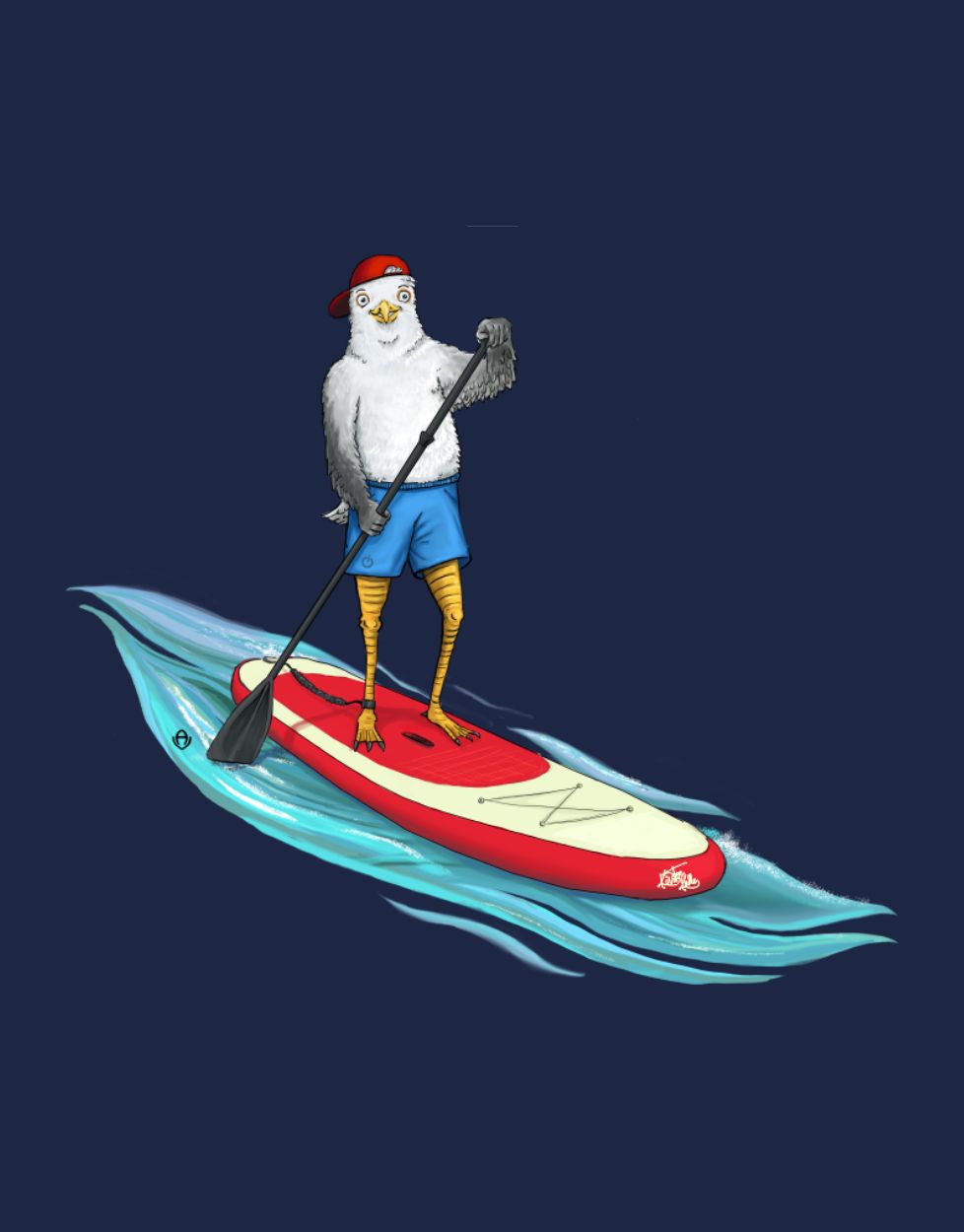 SUP Kalle Hoodie Druck linke Brust