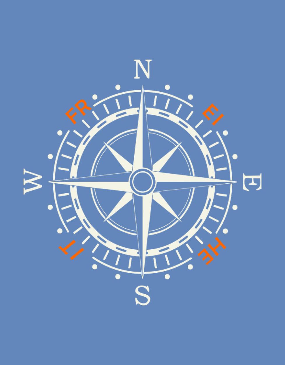 Kompassrose Freiheit T-Shirt