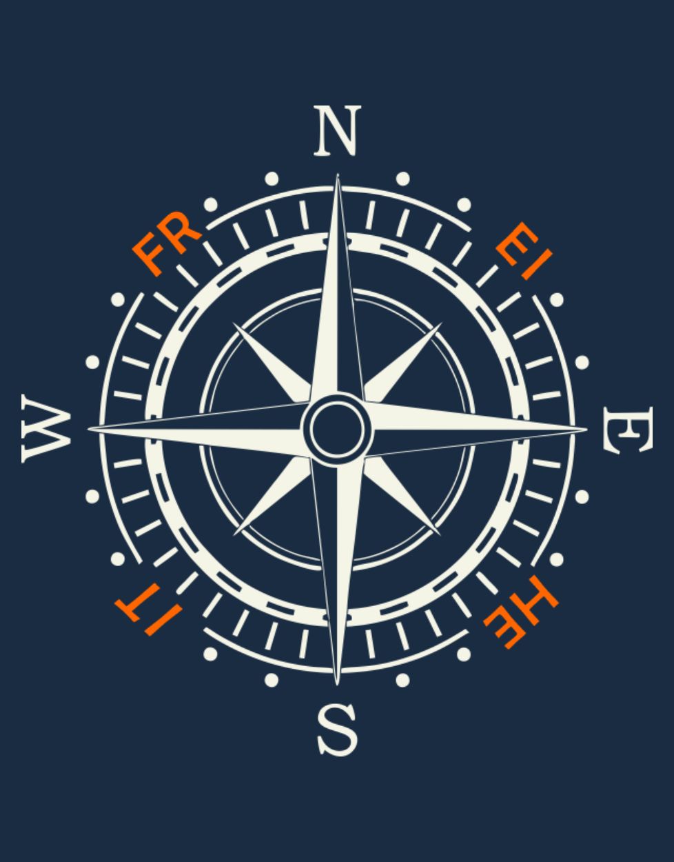 Kompassrose Freiheit T-Shirt