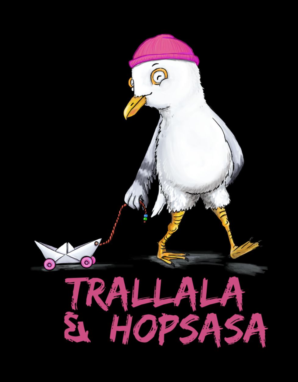 Trallala & Hopsasa Kinderkalle Pink Hoodie