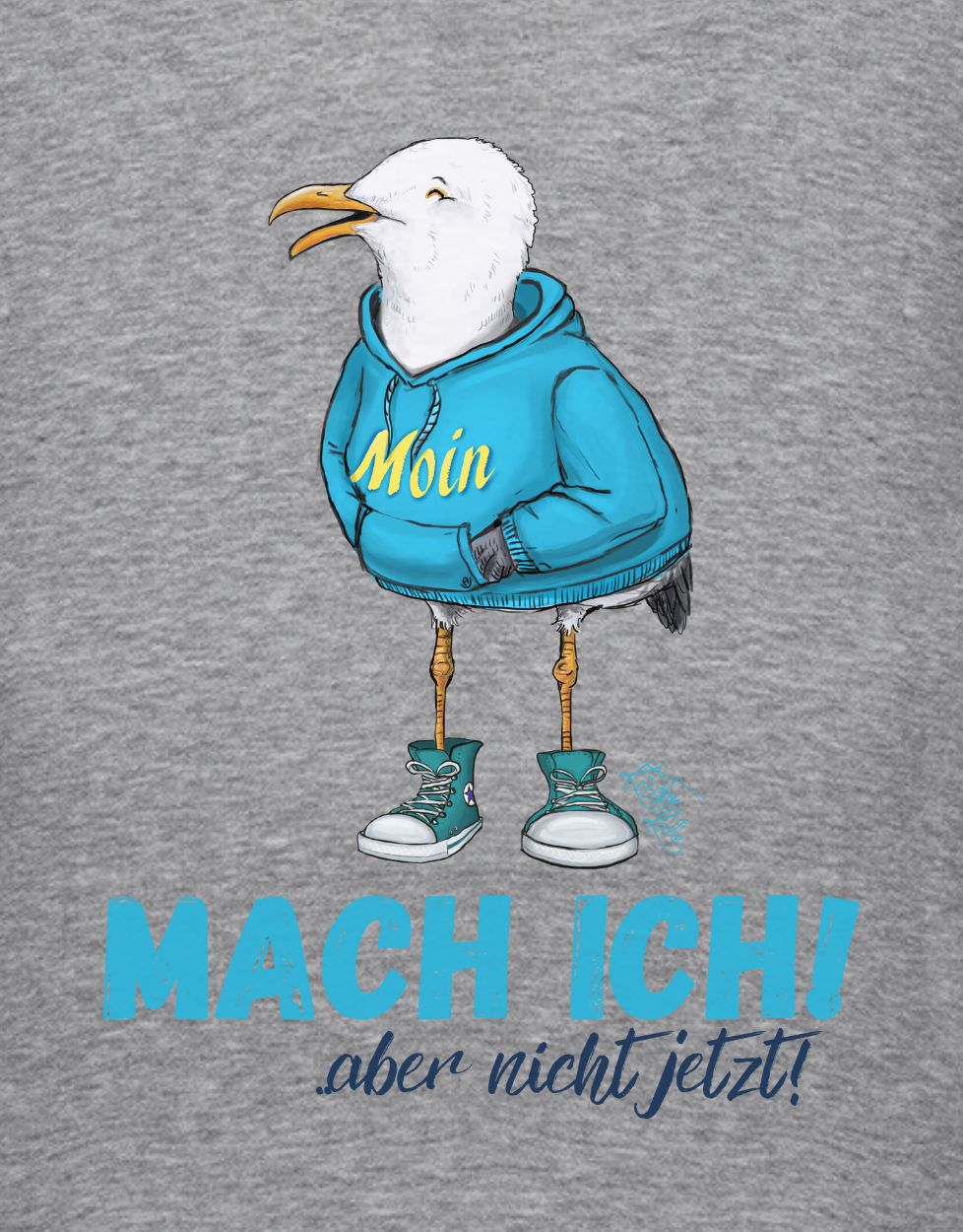 „Mach ich! – aber nicht jetzt!“ Hoodie – nachhaltiger Bio-Baumwoll Hoodie