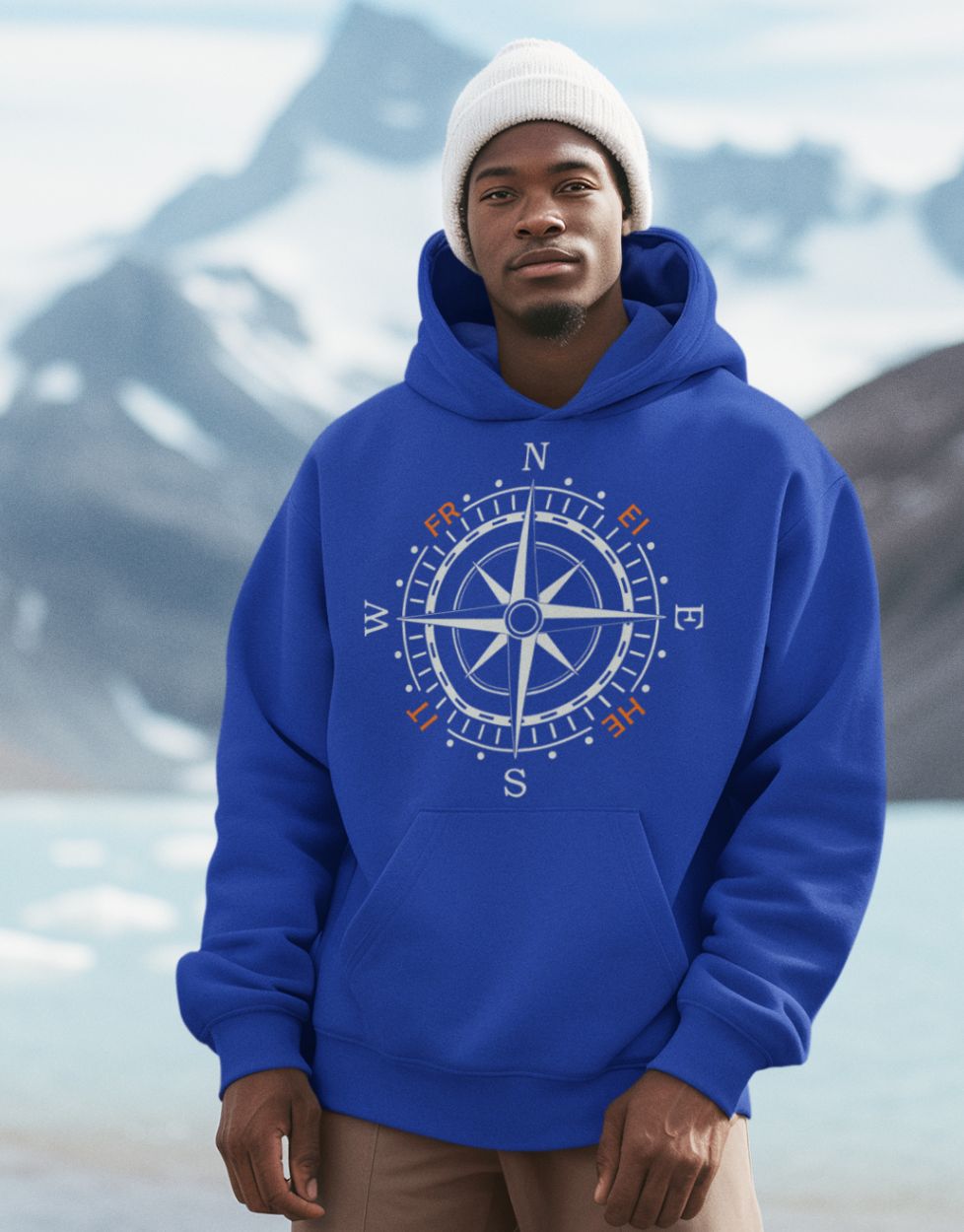 Kompassrose Freiheit Hoodie