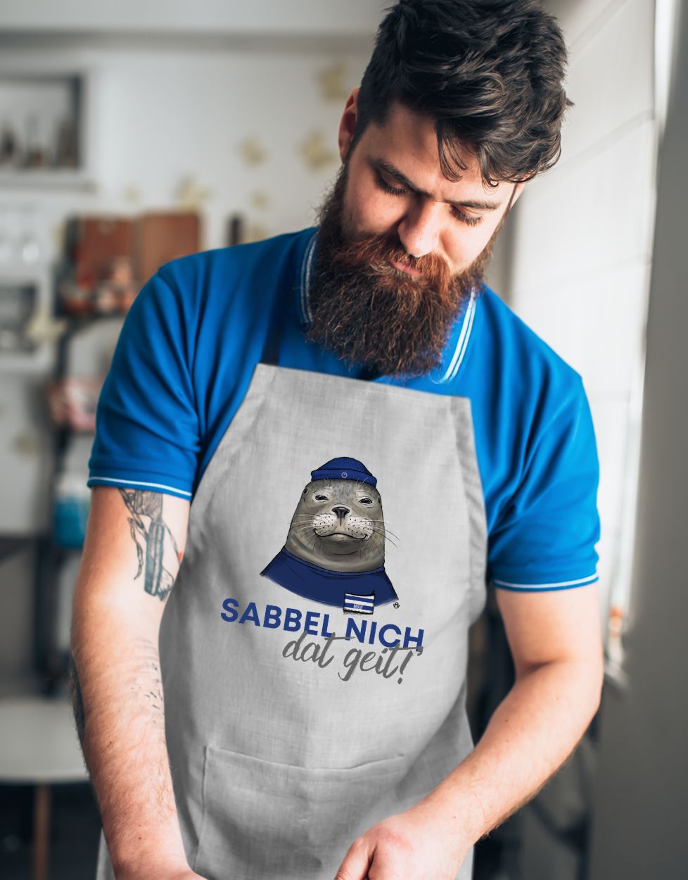 Grillschürze Sabbel nicht dat geith