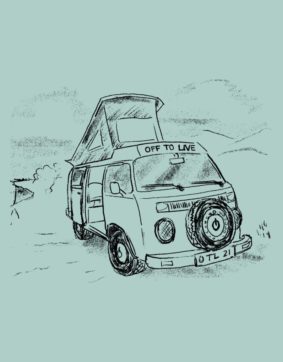 Bus Camper Van T-Shirt