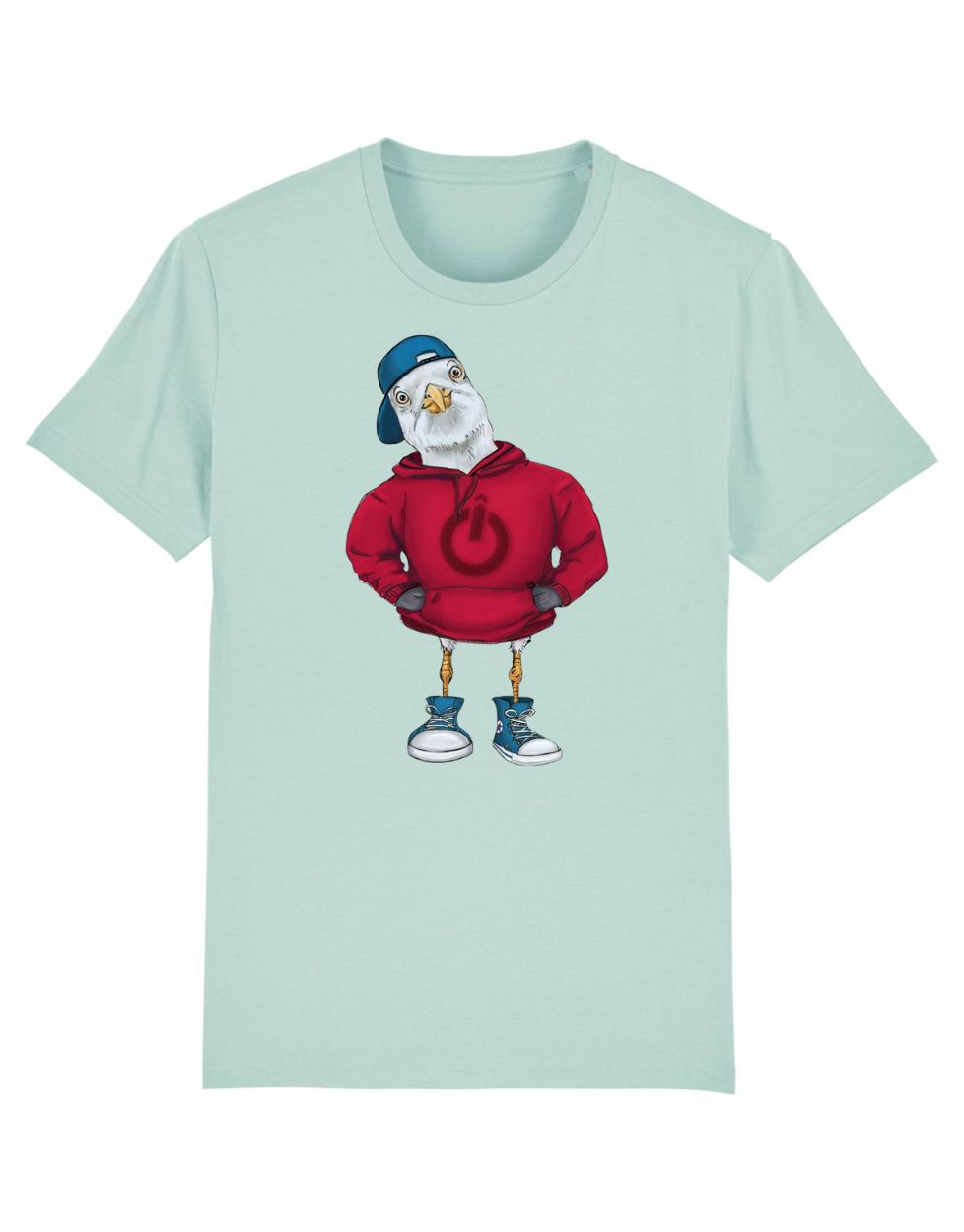 Küstenkalle roter Hoodie Kinder T-Shirt