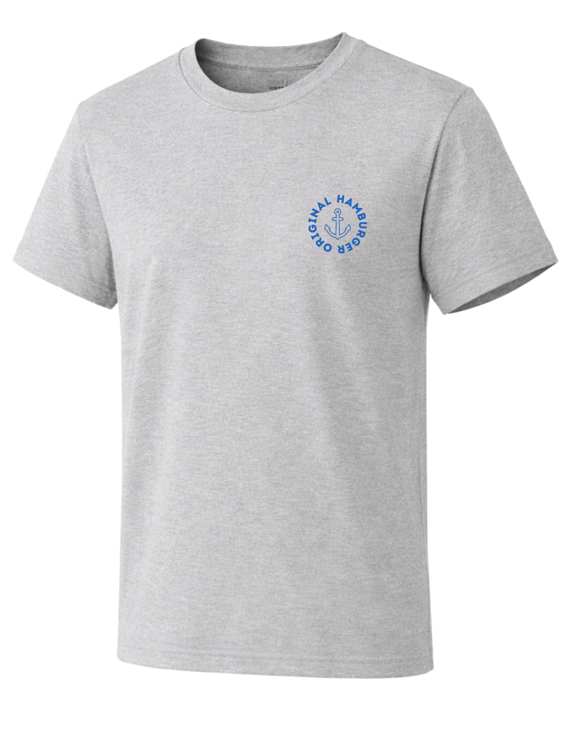 T-Shirt Hamburger Original Anker Print royal linke Brust
