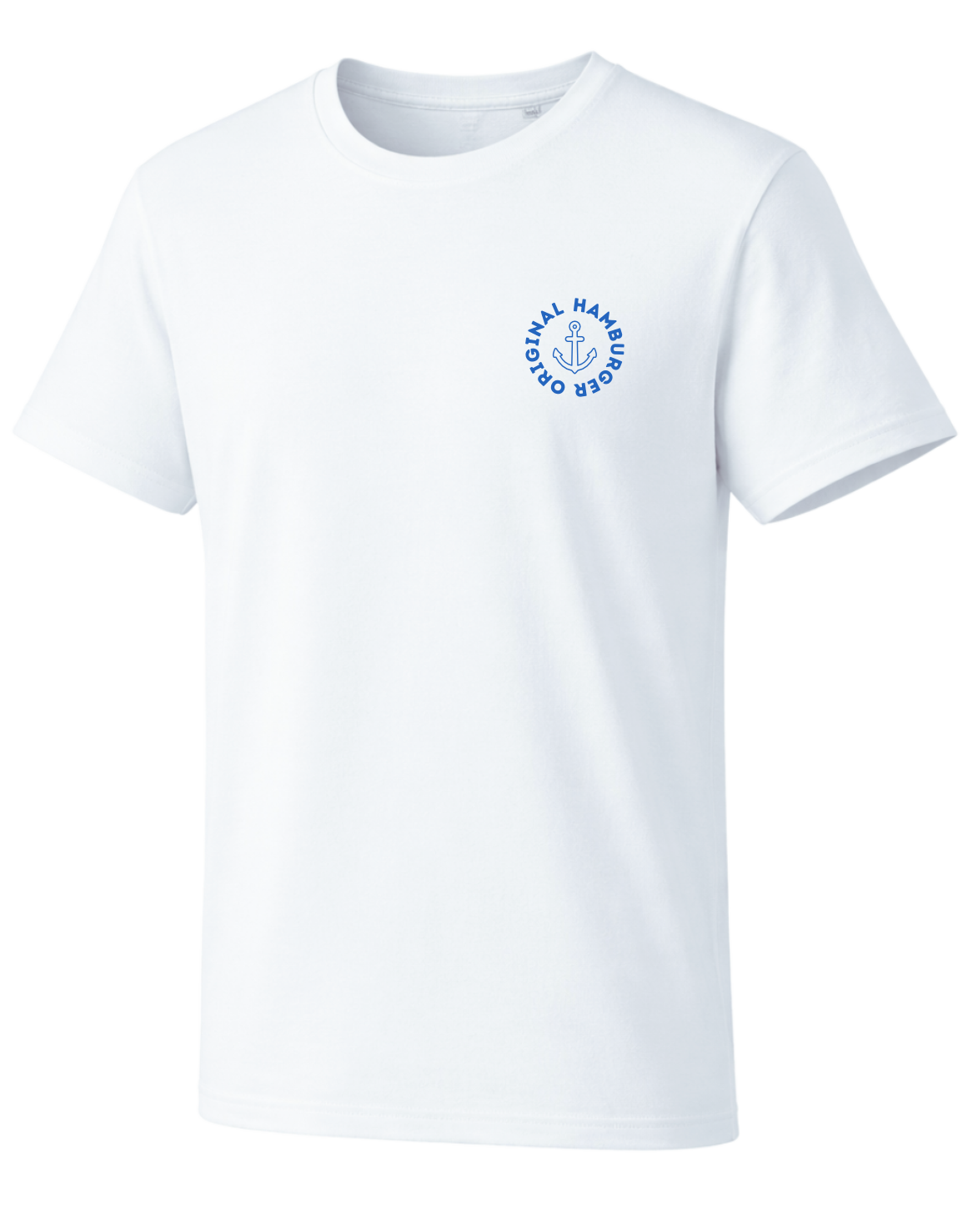 T-Shirt Hamburger Original Anker Print royal linke Brust