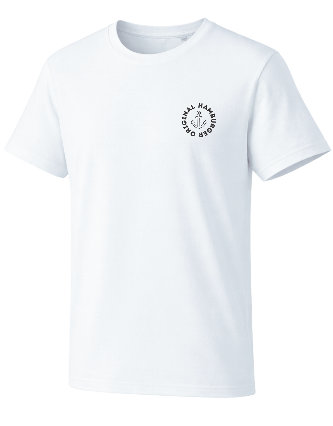 Hamburger Original Anker T-Shirt Print schwarz linke Brust