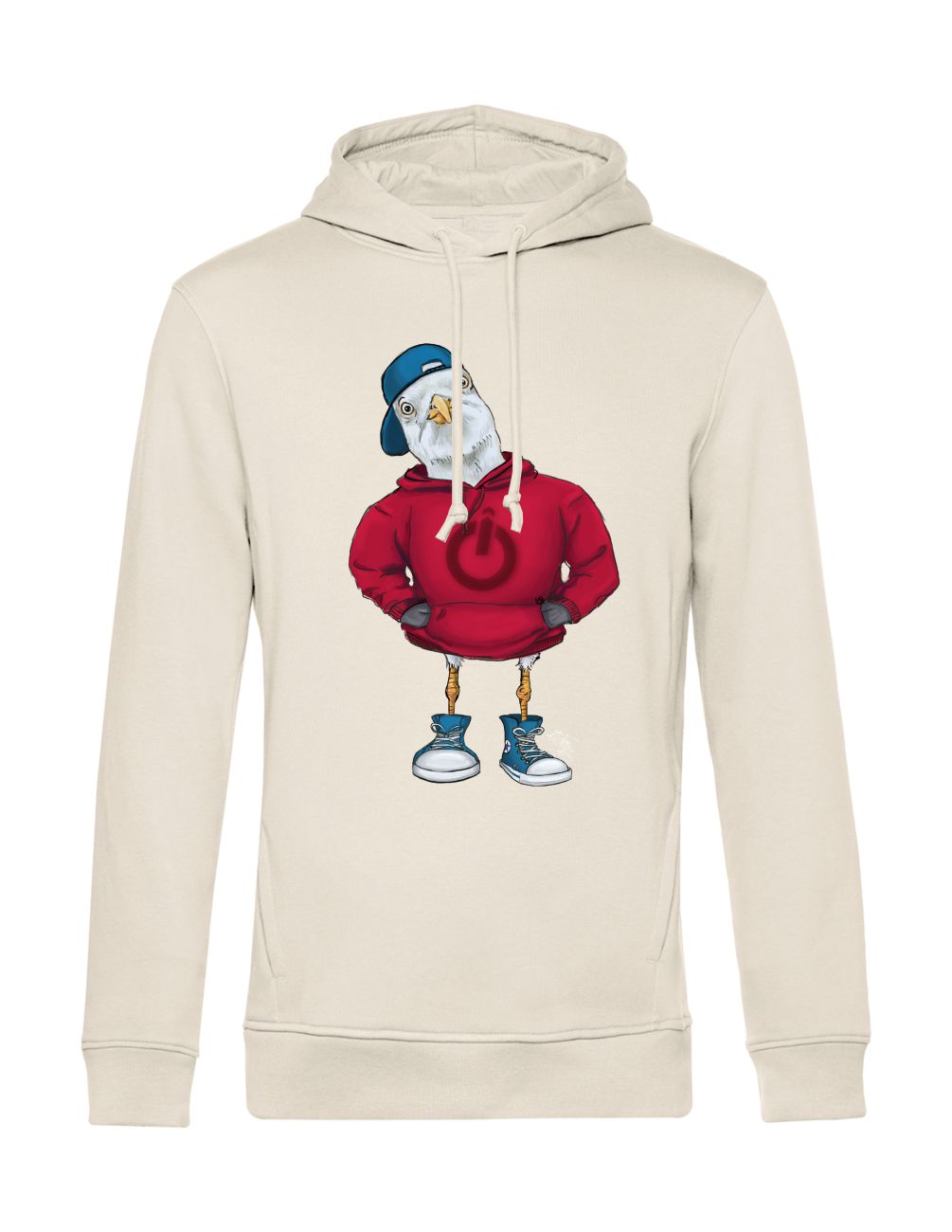 Küstenkalle roter Hoodie