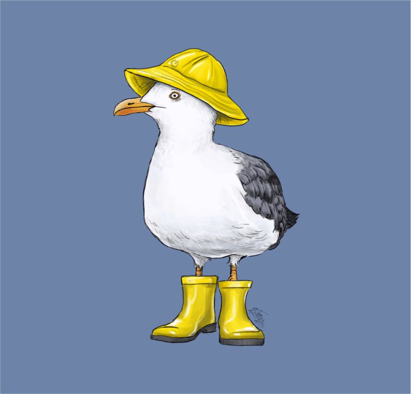 Küstenkalle Gummistiefel Kid's Hoodie