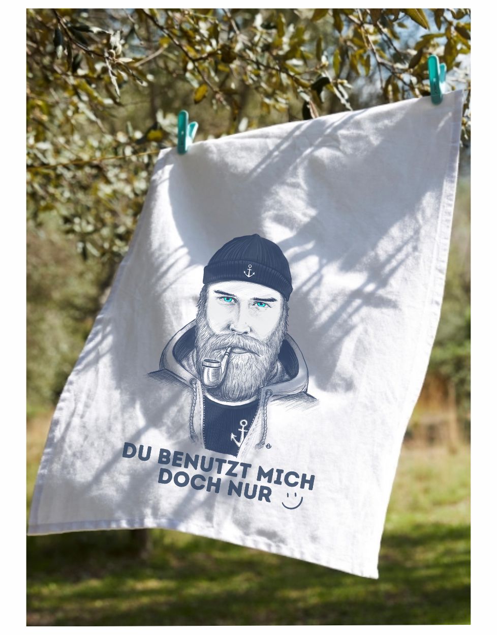 Geschirrtuch Seemann Du benutzt mich doch nur