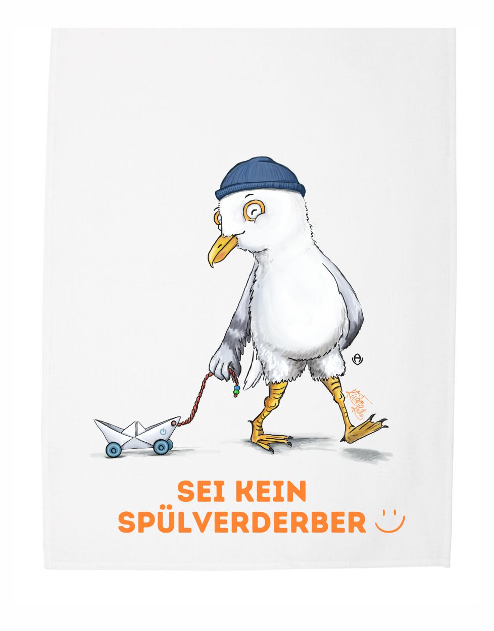 Sei kein Spülverderber Geschirrtuch Kinderkalle