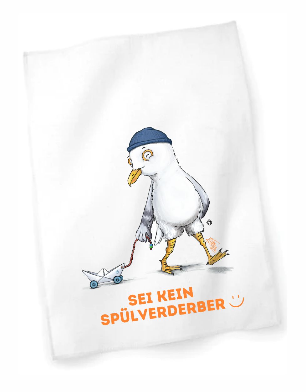 Sei kein Spülverderber Geschirrtuch Kinderkalle