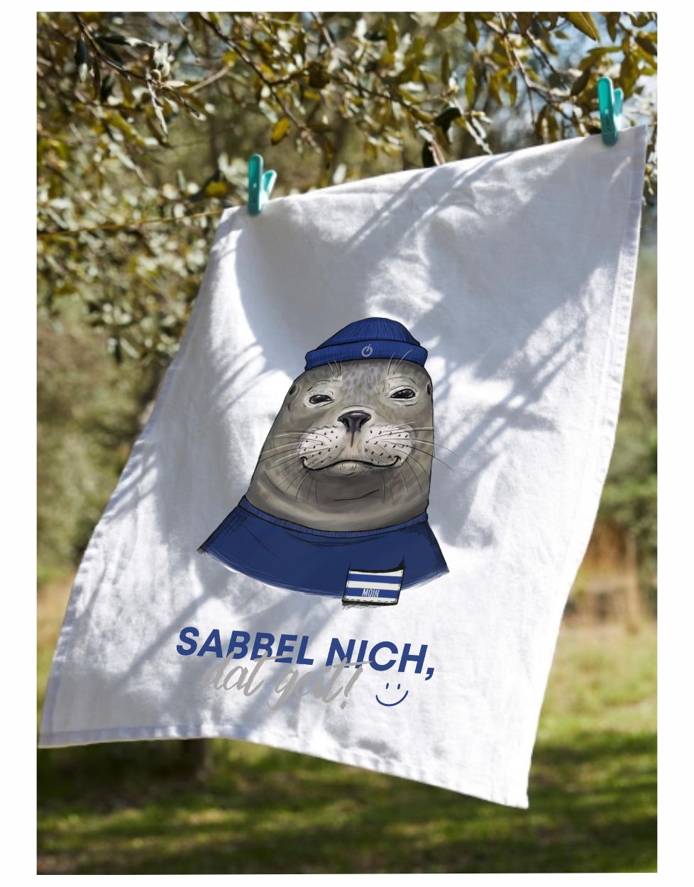 Sabbel nich Geschirrtuch Kuddel alt