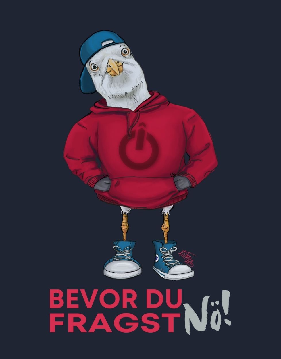 Bevor du fragst Küstenkalle Hoodie