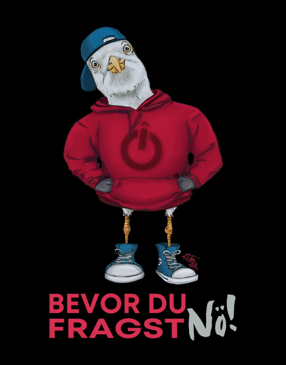 Bevor du fragst Küstenkalle Hoodie