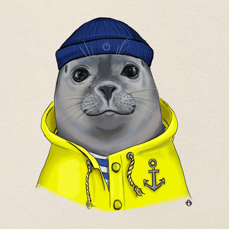 Kuddel Robbe jung Kinder T-Shirt