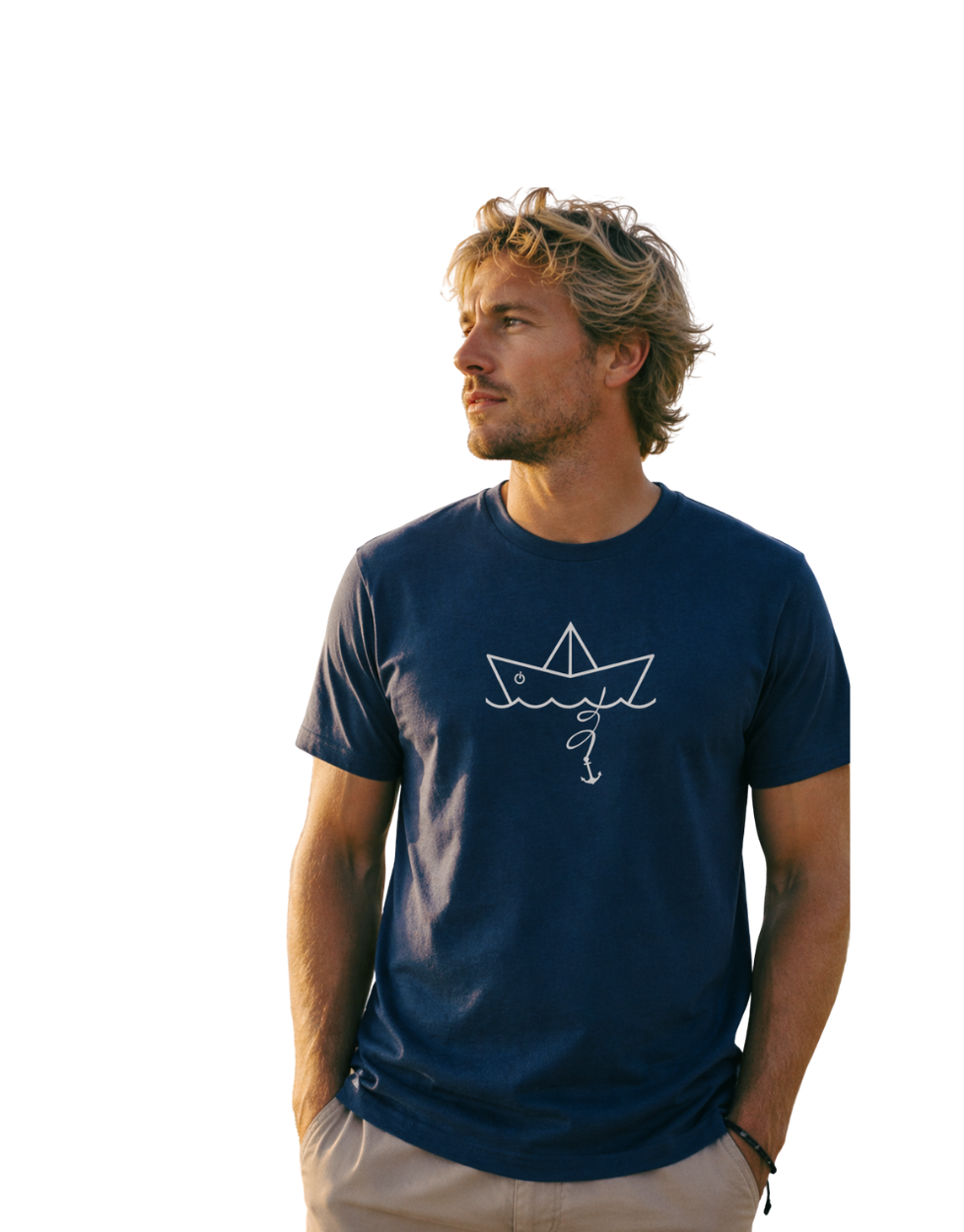 Papierschiff T-Shirt – Maritimes Design