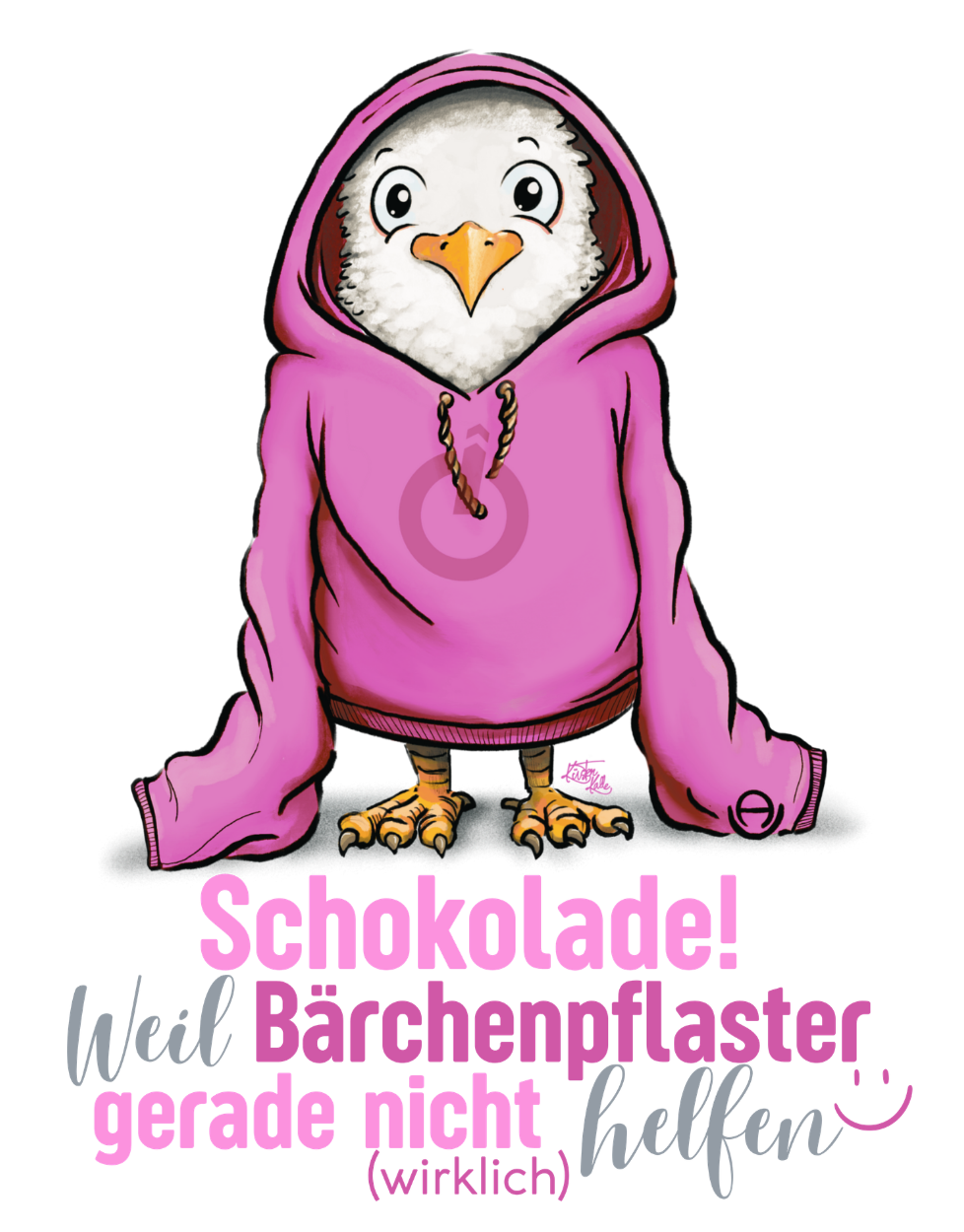 Geschirrtuch Kalle Oversize Schokolade, weil Bärchenpflaster