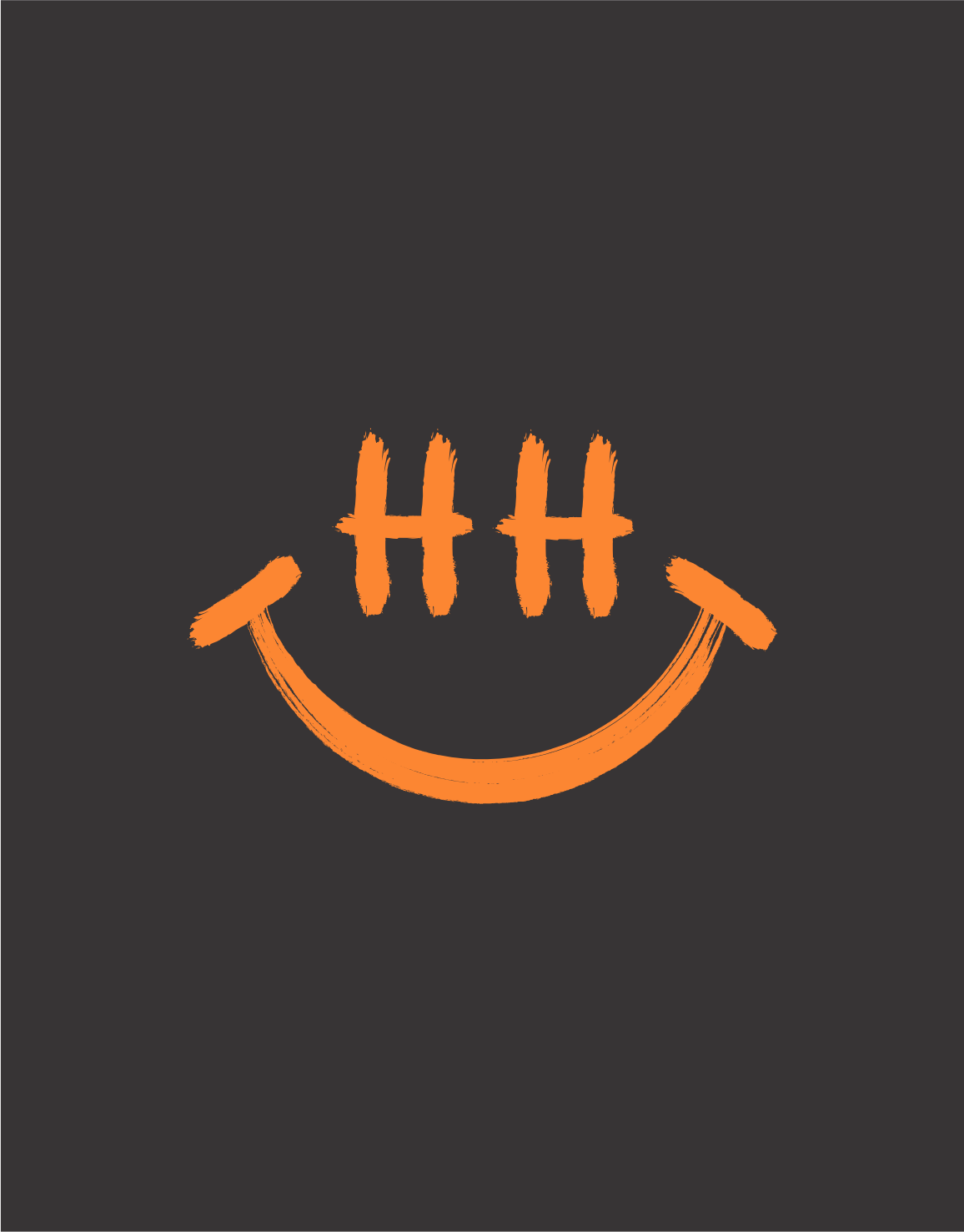 Hamburg Smiley Hoodie neon Orange