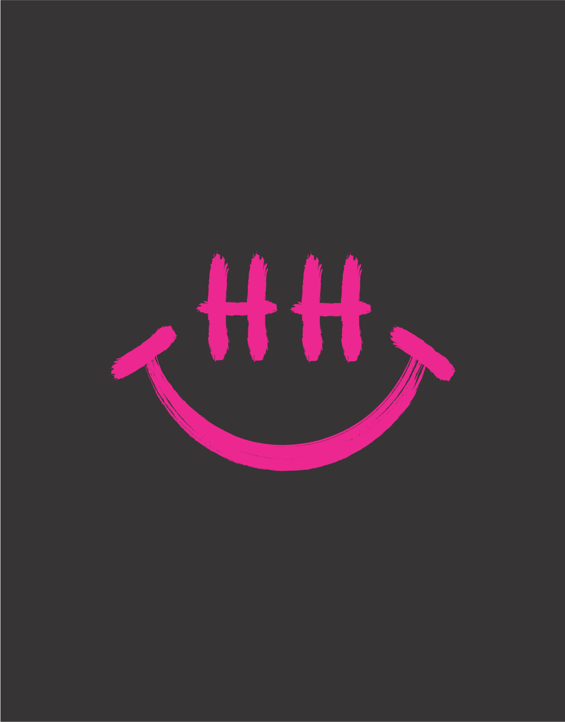 Hamburg Smiley Hoodie neon Pink