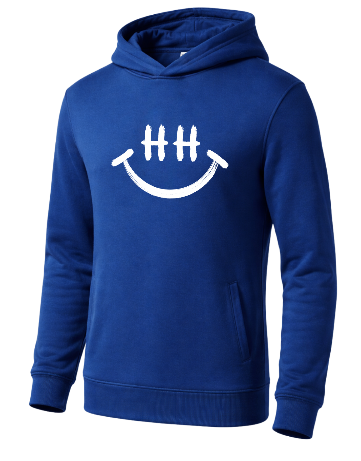 Hamburg Smiley Hoodie Druck weiß