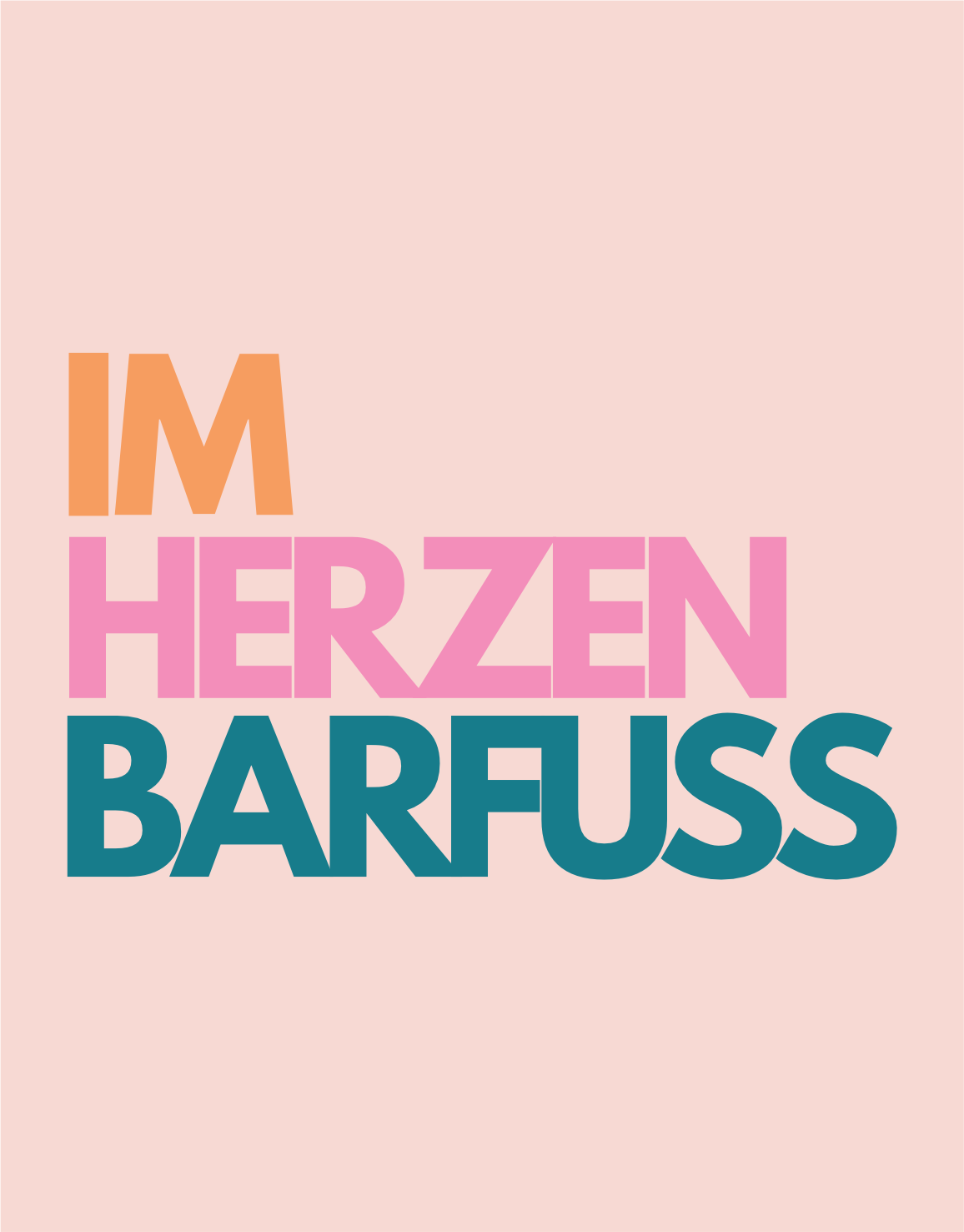 Im Herzen Barfuss Hoodie