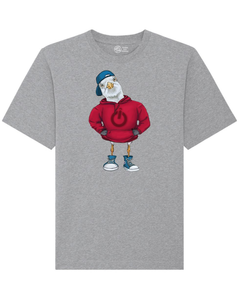 Küstenkalle roter Hoodie T-Shirt