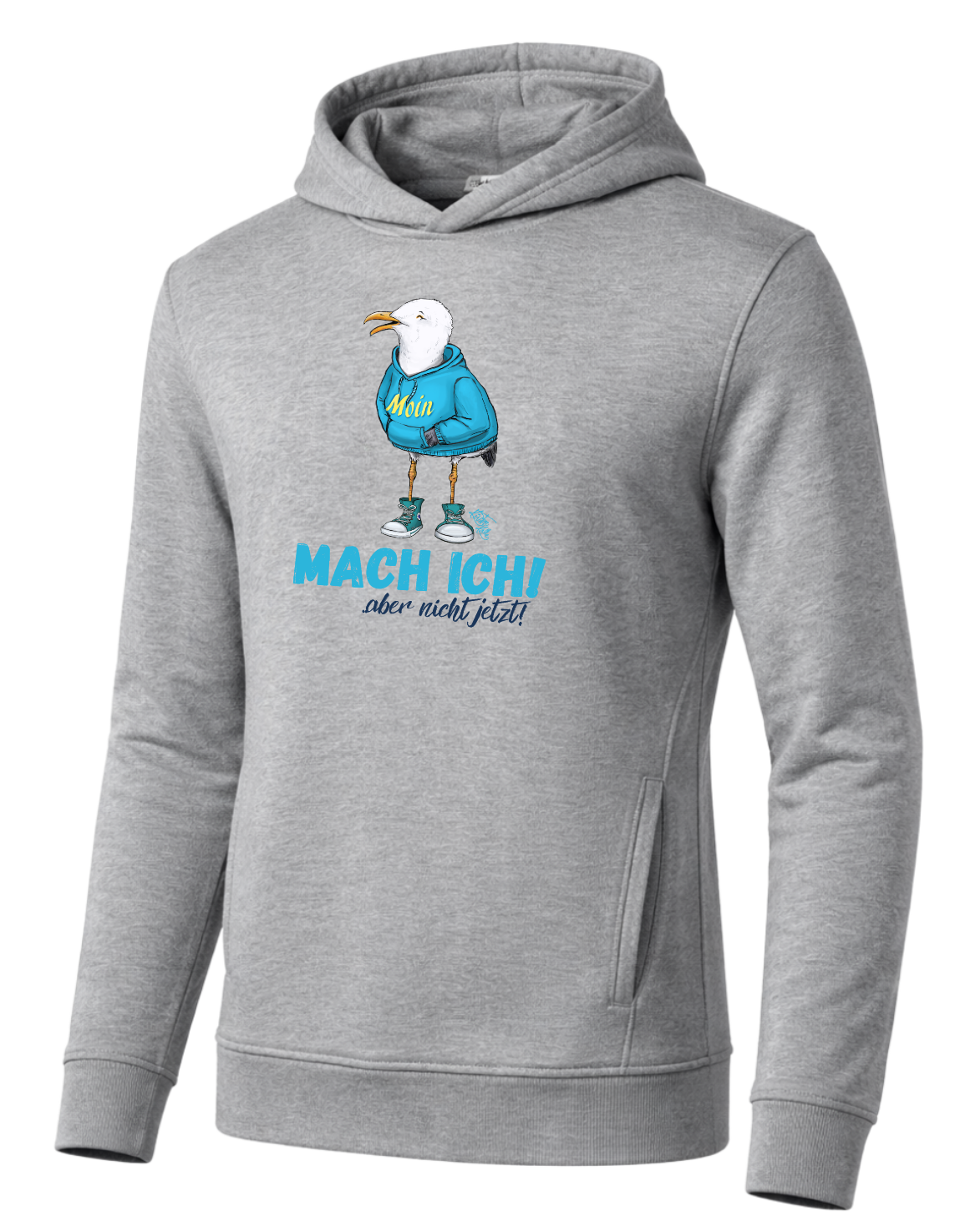 „Mach ich! – aber nicht jetzt!“ Hoodie – nachhaltiger Bio-Baumwoll Hoodie