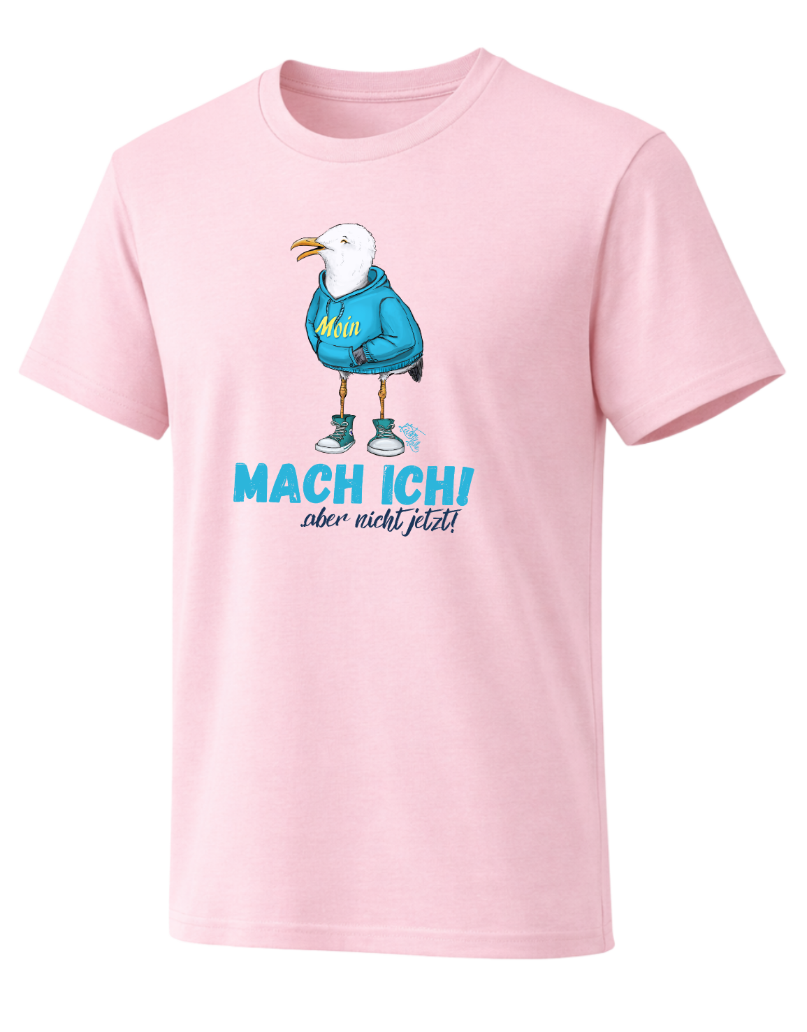 Moin Möwe Camper T-Shirt – „Mach ich! aber nicht jetzt!“ Fun Spruch Shirt