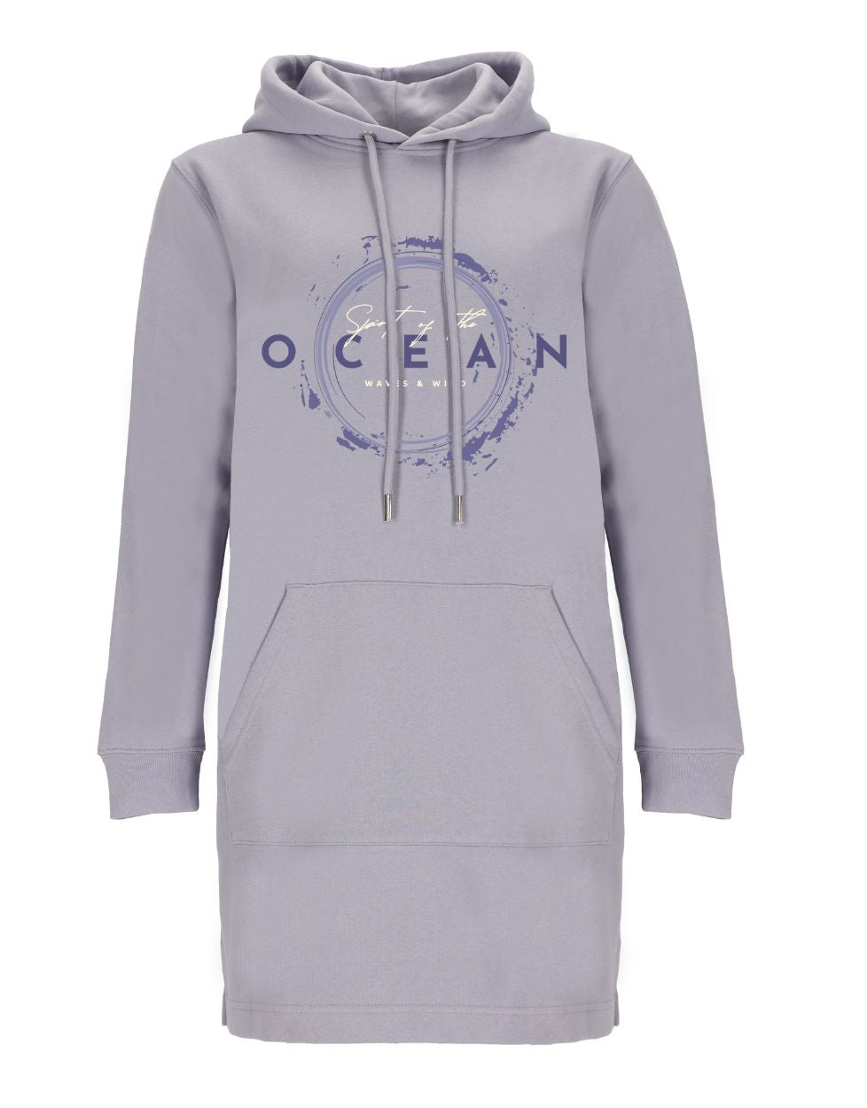 Damen Hoodie Kleid lavendel flieder Spirit of the ocean Meerliebe gemütlich kuschelig 