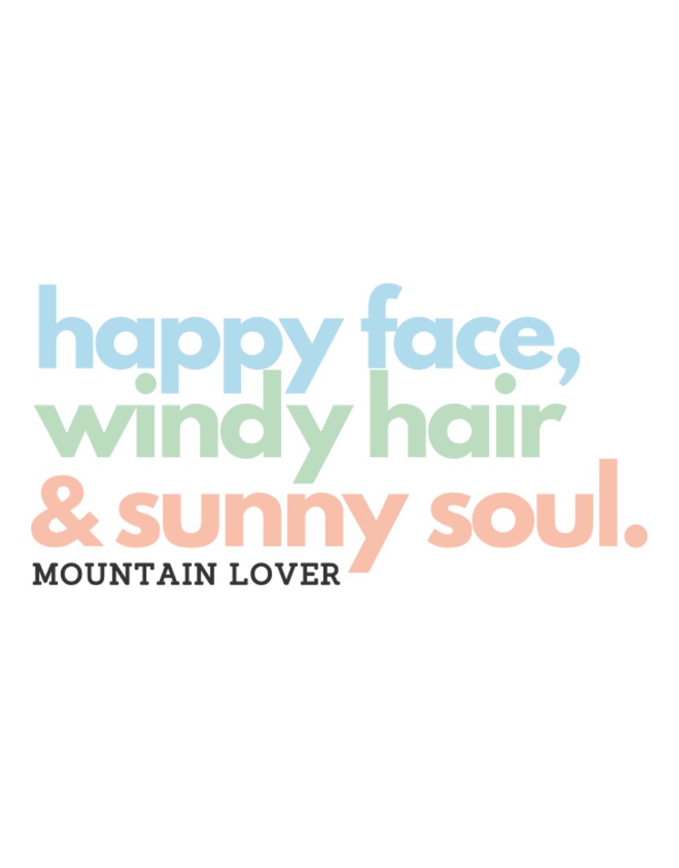 Happy Face Mountain Lover Damen T-Shirt